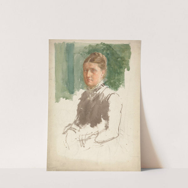 Portrait Study of a woman by Charles Fairfax Murray