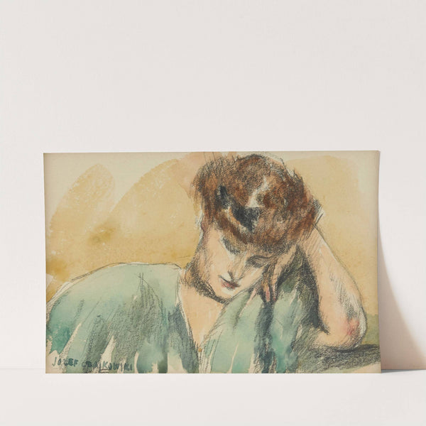 Portrait study of a woman by Józef Czajkowski