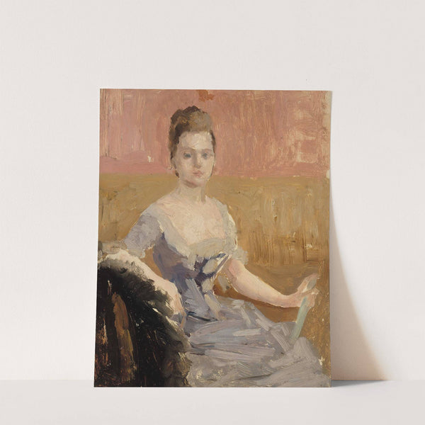 Portrait Study Of Countess Augusta Lewenhaupt (1887) by Albert Edelfelt