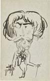 Portrait study of James Abbott McNeil Whistler (1834-1903)