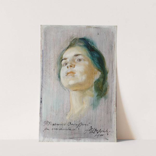 Portrait Study of the Fiancée by Stanisław Dębicki