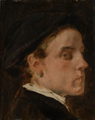 Portrait study of the painter Wilhelm Trübner