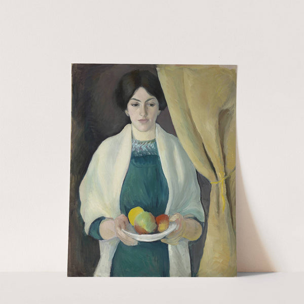 Portrait with apples (1909) by August Macke
