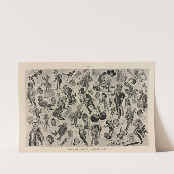 Portraits-charge contemporains (1884-1885) by Manuel Luque