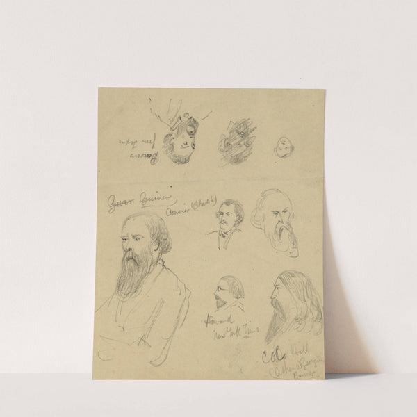 Portraits of correspondents by Alfred Rudolph Waud