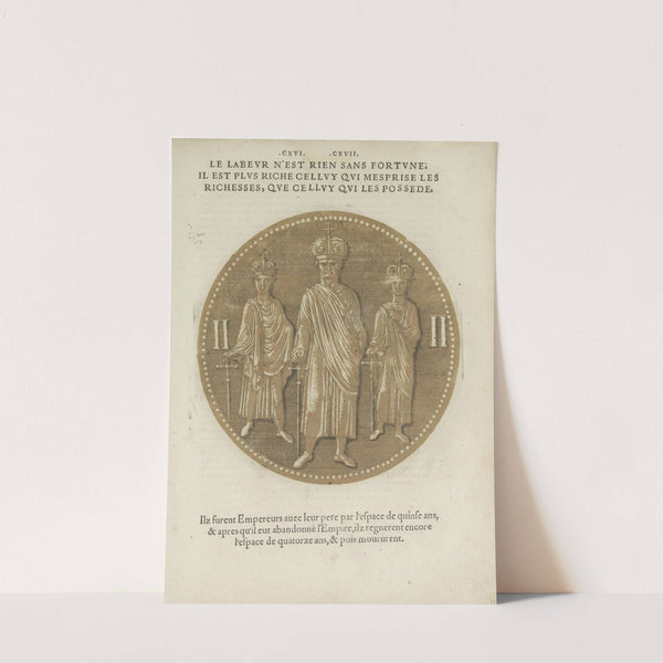 Portraits of Emperor Louis II of Italy and his brothers (1557-1559) by Hubert Goltzius