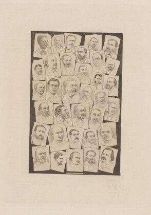 Portraits of members of the Société des gens de lettres (1883)