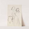 Portraits of Men, Sketch by Magnus Enckell