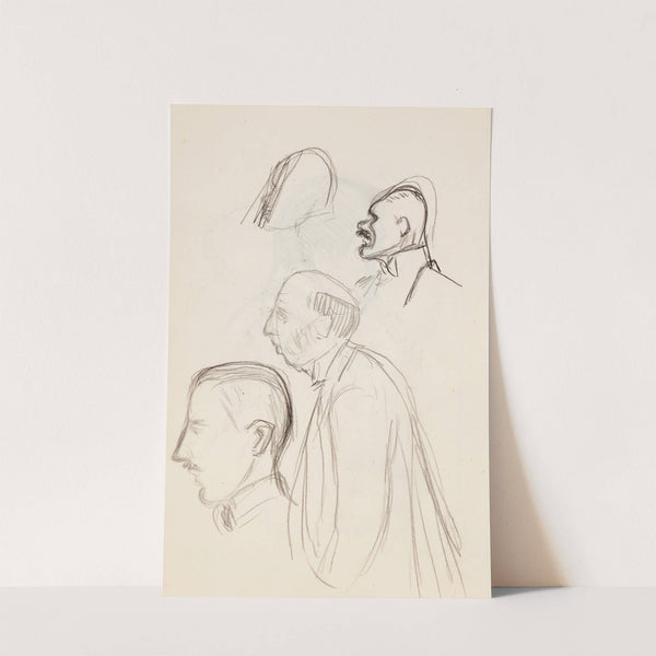 Portraits of Men, Sketch by Magnus Enckell