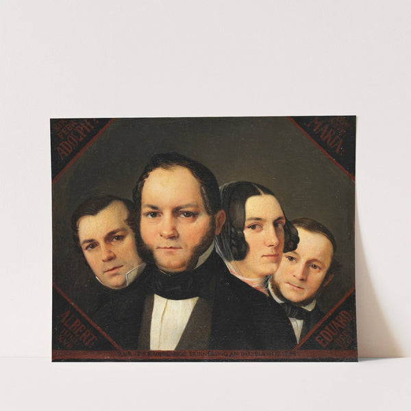 Porträt der Geschwister Karchow (1846) by Ditlev Blunck