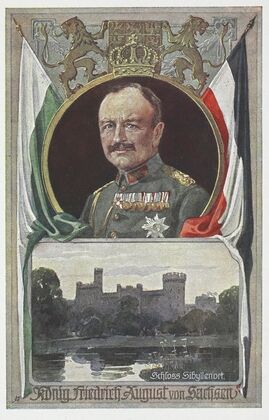 Porträt des Königs Friedrich August von Sachsen, Schloss Sibyllenort (1915)