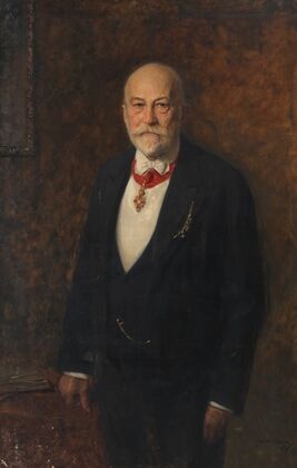 Porträt des Lederfabrikanten Friedrich Sueß (1833-1907) (1906)