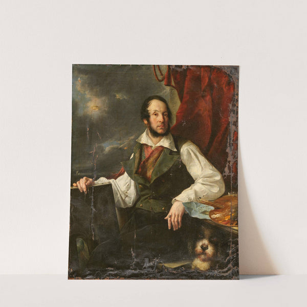 Porträt des Malers Antonio de Pian (1833) by Friedrich Schilcher