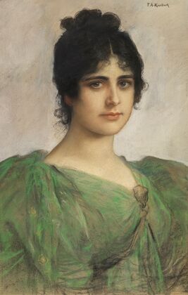 Porträt einer Dame (Berta Riedinger-Ort)