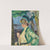 Porträt einer Dame unter grünem Schirm (Frieda Blell) by Leo Putz