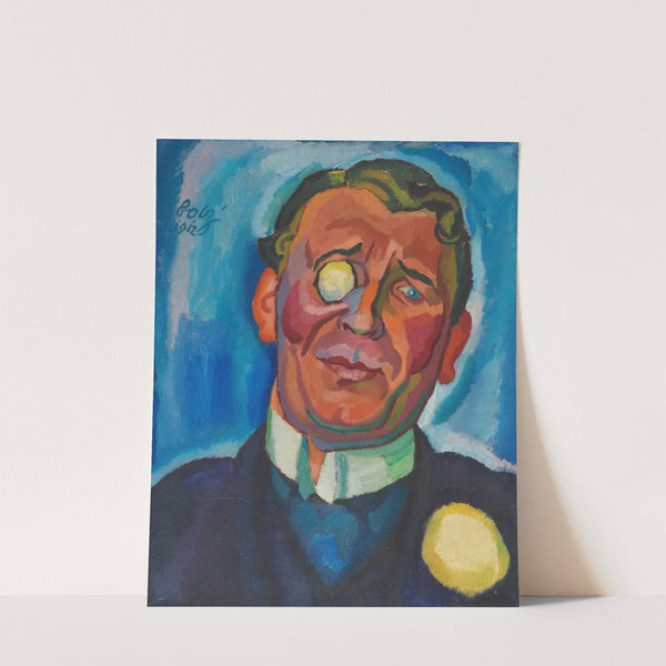 Porträt eines Herren mit Monokel by Hanns Bolz