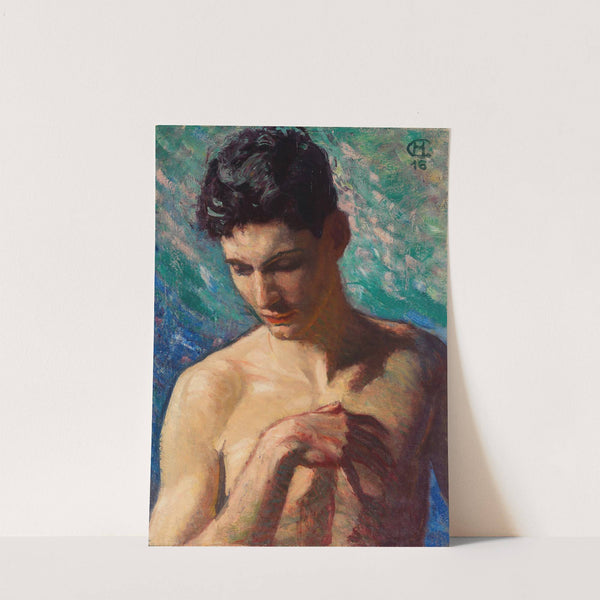 Porträt eines jungen Mannes by Hans Christiansen