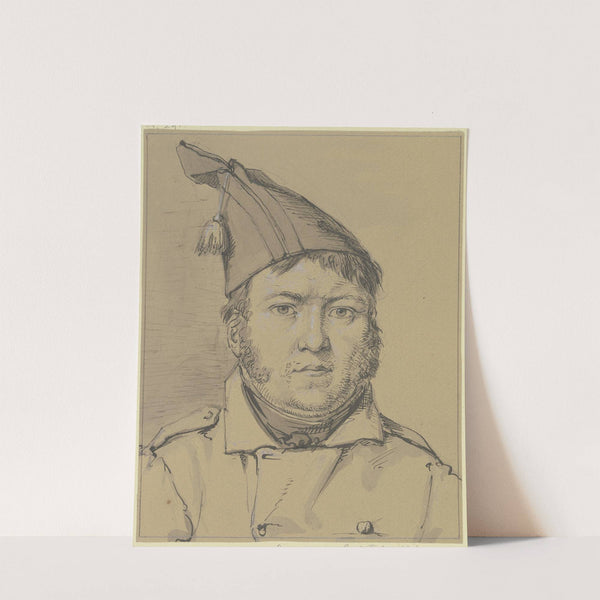 Porträt eines Mannes mit französischem Bonnet de police by Karl Sandhaas