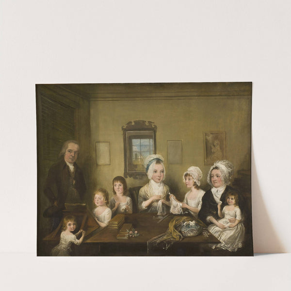 Porträtt av familjen Latrobe of Fulneck by Elias Martin