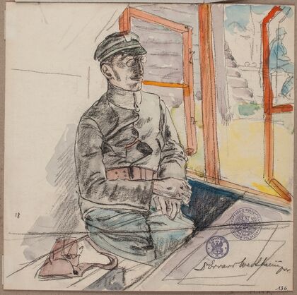 Portret dr Edwarda Wertheima, porucznika lekarza Legionów Polskich (1916)