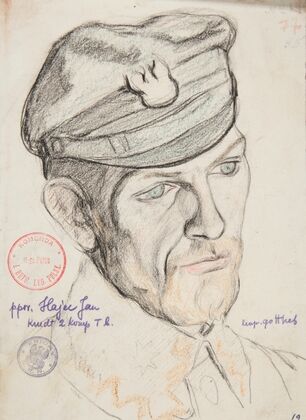 Portret Jana Hajeca, podporucznika Legionów Polskich