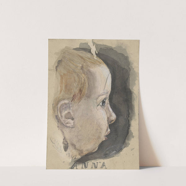 Portret van Anna Allebé by August Allebé