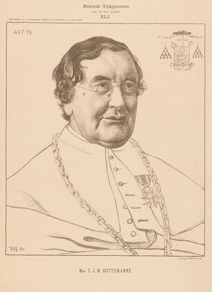 Portret van Caspar Josefus Martinus Bottemanne