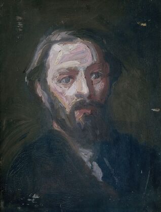 Portret van de beeldhouwer Pier Pander (1864-1919)