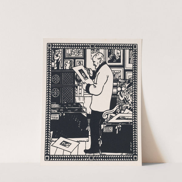 Portret van de verzamelaar Alphonse Lotz-Brissonneau by Jean-Émile Laboureur