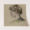 Portret van een jonge vrouw by Thérèse Schwartze