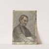 Portret van een man, met neergeslagen blik by Jan Veth