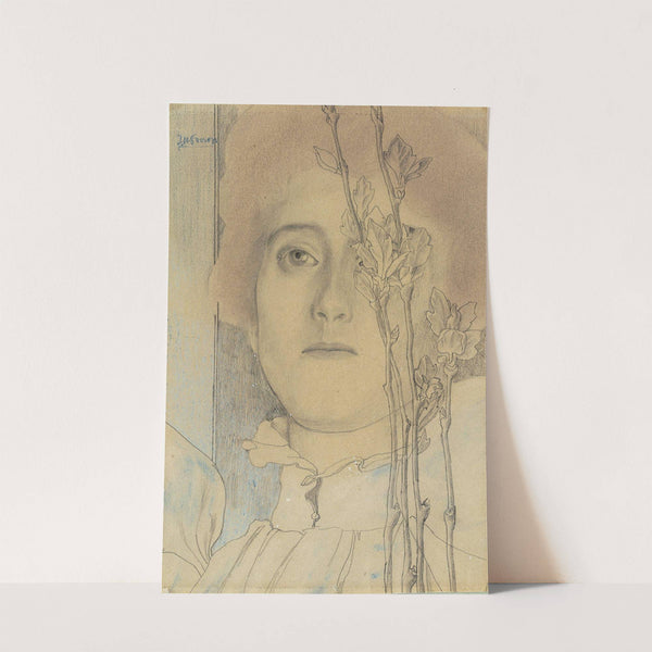 Portret van een onbekende vrouw by Jan Toorop