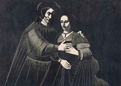 Portret van een paar als Oud-Testamentische figuren, genaamd ‘Het Joodse bruidje’