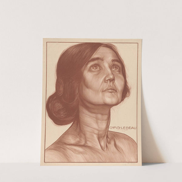 Portret van een vrouw (1916) by Chris Lebeau