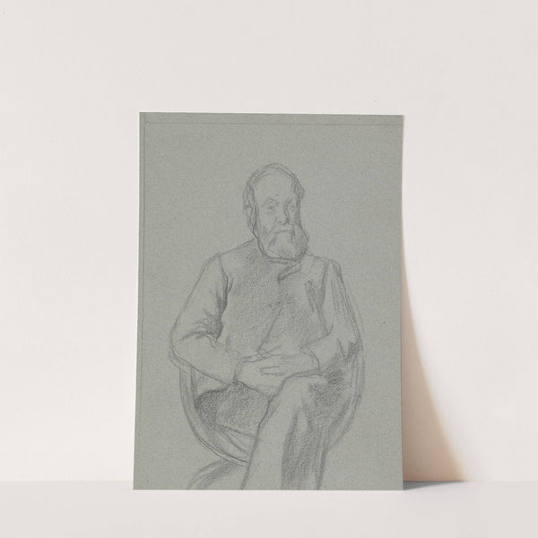 Portret van een zittende man by Jan Veth