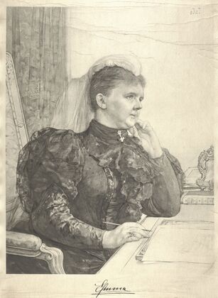 Portret van Emma, koningin-regentes der Nederlanden — size preview
