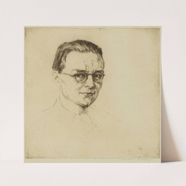 Portret van Frank Edebau (1947) by Julius Collen Turner