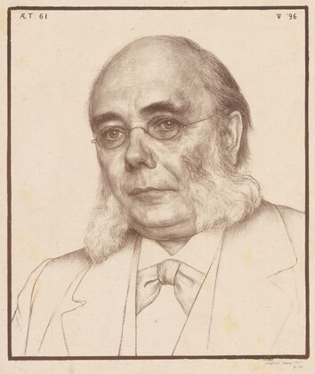 Portret van Hendrik Pierson op 61-jarige leeftijd