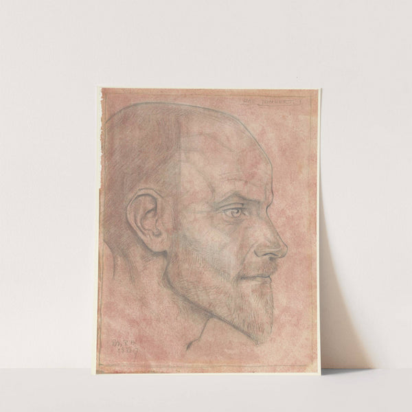 Portret van Jac. Jongert, van opzij by Richard Nicolaüs Roland Holst