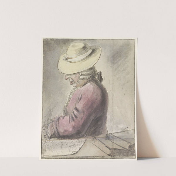Portret van Johann Goll van Franckenstein, met hoed, naar links by Louis Bernard Coclers
