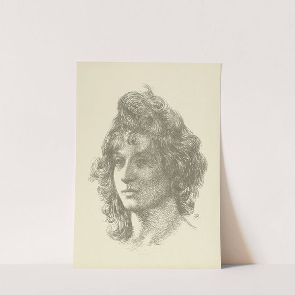 Portret van jonge vrouw by Theo van Rysselberghe