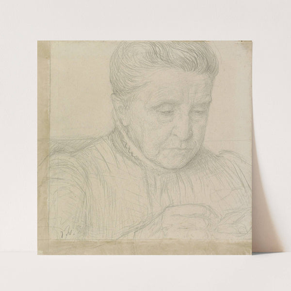 Portret van mevrouw M.J. van Rennès-de Jongh. (1874 - 1925) by Jan Veth
