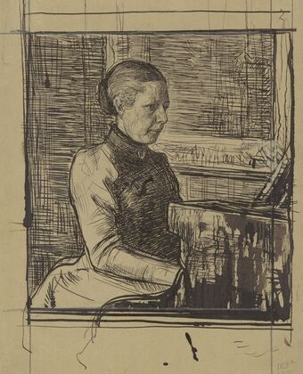 Portret van mevrouw Van Marken-Matthes