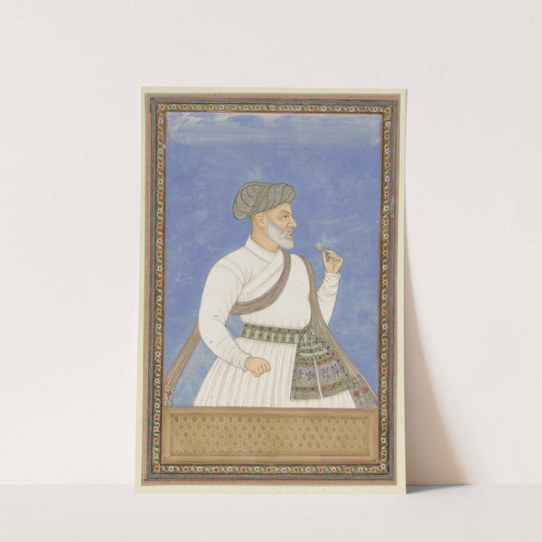 Portret van Mulla Abd al-Samad, die secretaris (dabir) van Sultan Abdullah is geweest (1686)