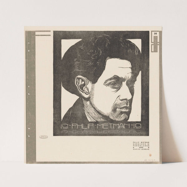 Portret van Philip Metman (1919) by Chris Lebeau
