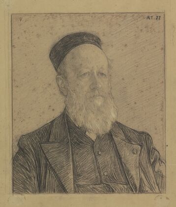 Portret van Pieter Johannes Veth, oud 77 jaar