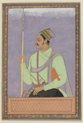 Portret van Raja Man Sing Rajput, die vizier van Aurangzeb is geweest (1686) — size preview