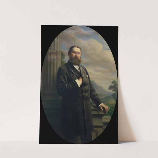 Portret van René Moretus by Narcisse Alexis Joseph Léopold Baudin