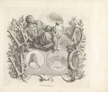 Portret van Tommaso Barbarigo en de personificatie van Roem of Reputatie (1673-1743) — size preview