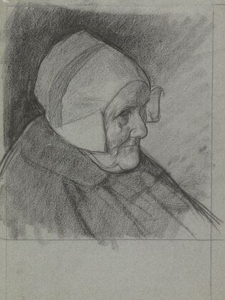 Portret van vrouw van den Brink